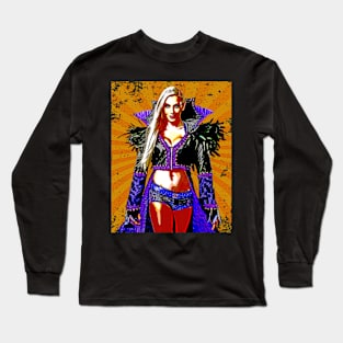 The Queen // Retro Comics Style Long Sleeve T-Shirt